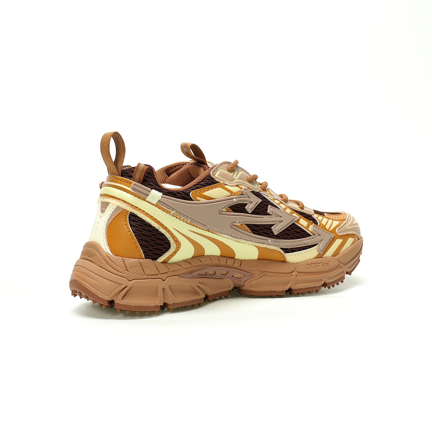 Off-White™ "Be Right Back" Sneaker — BRB   Brown/Yellow