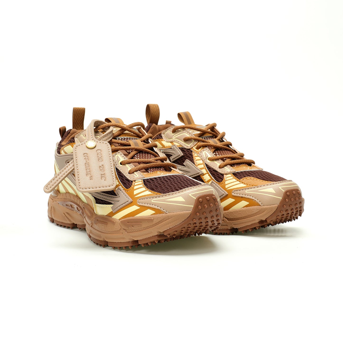 Off-White™ "Be Right Back" Sneaker — BRB   Brown/Yellow