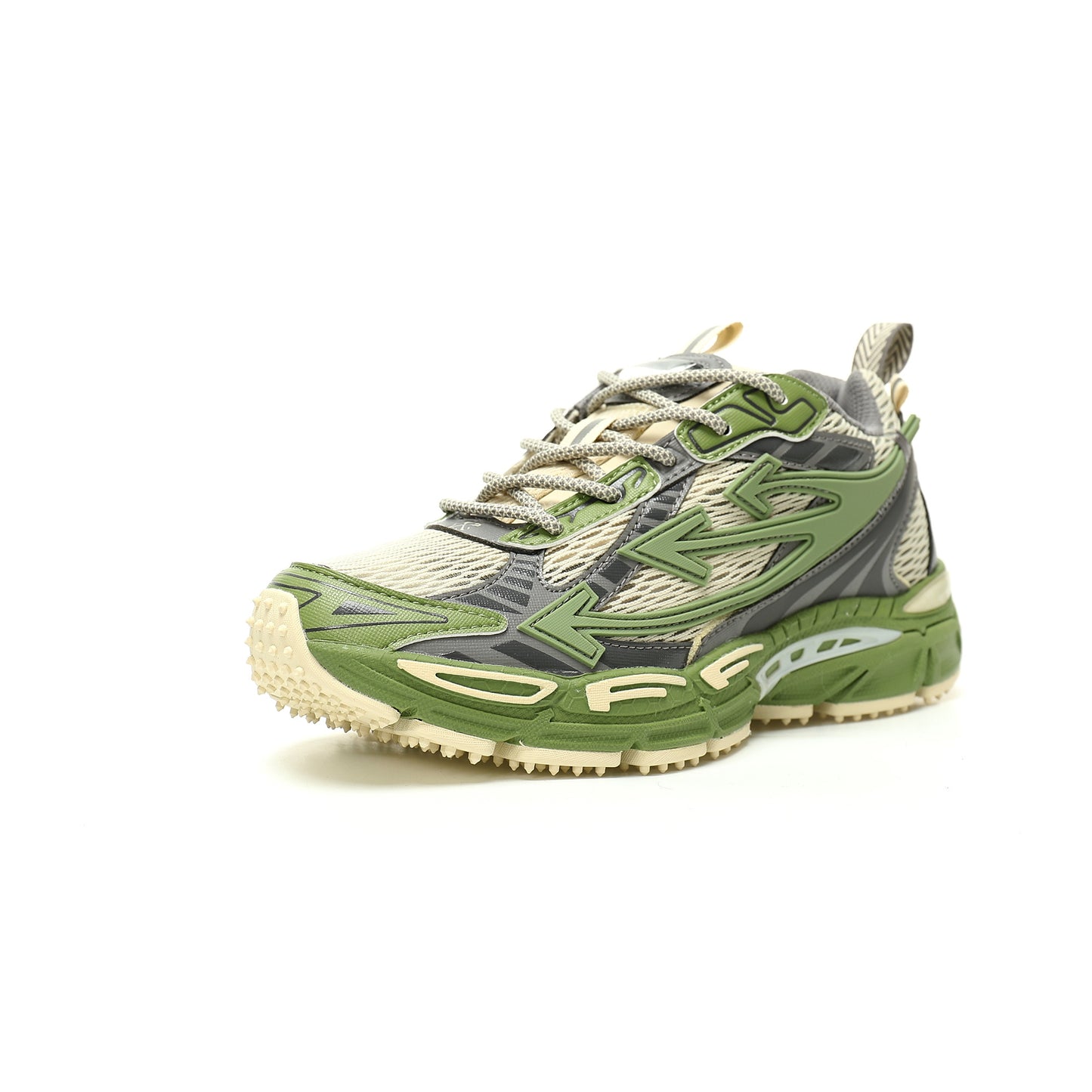 Off-White™ "Be Right Back" Sneaker — BRB   Green/Grey