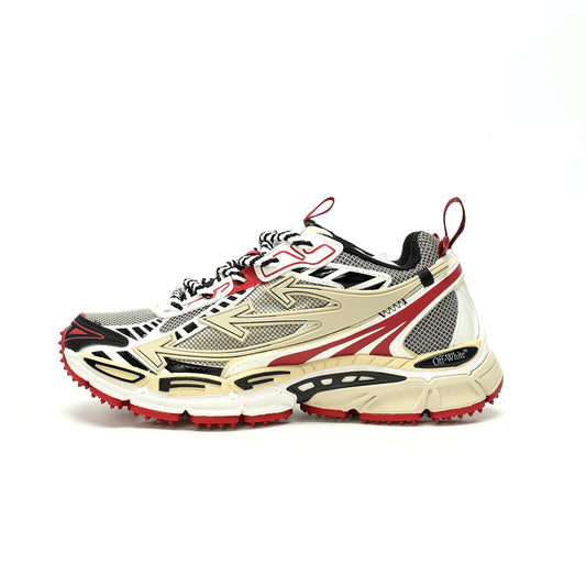 Off-White™ "Be Right Back" Sneaker — BRB   Red / Beige